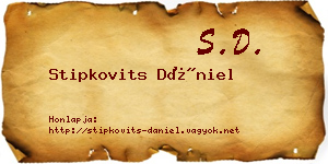 Stipkovits Dániel névjegykártya