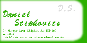 daniel stipkovits business card